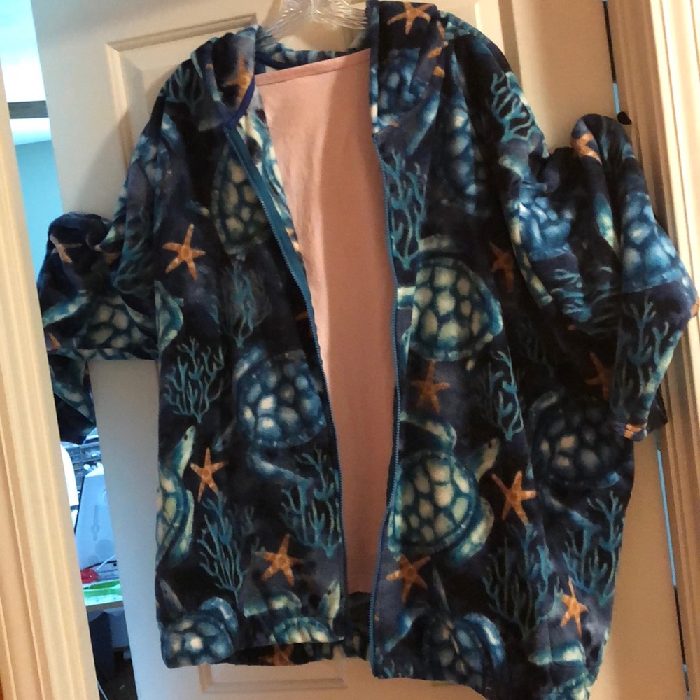 Josephine’s handmade new fleece jacket no tags
